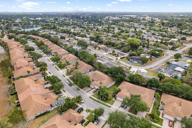 bird's eye view featuring a residential view