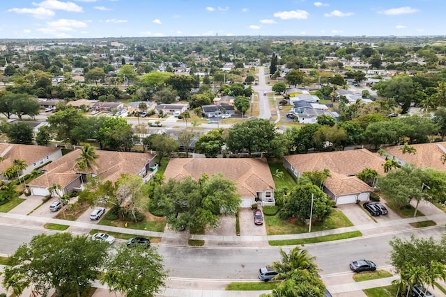 aerial view featuring a residential view