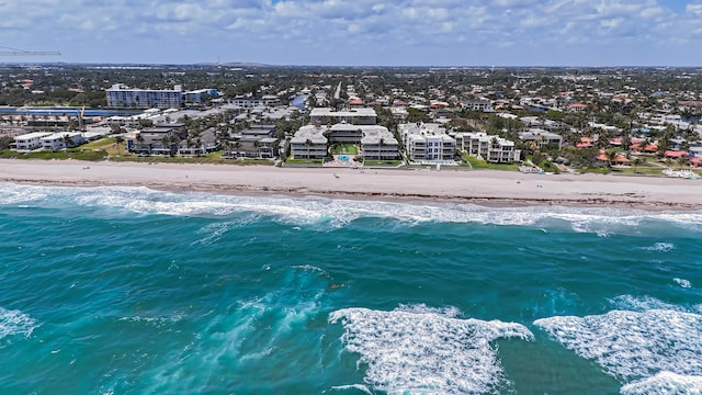 1199 Hillsboro Mile Unit 119, Hillsboro Beach, FL 33062 - birds eye view of property featuring a water view and a view of the beach