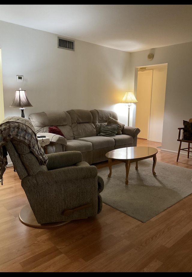 337 Knotty Pine Cir Unit B-1, Greenacres, FL 33463 - living room with light wood-style floors and visible vents