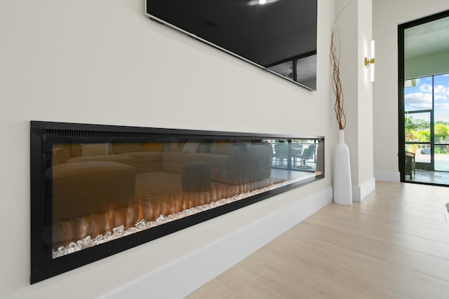 interior details with wood finished floors