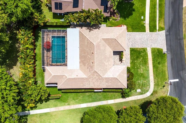 view from above of property