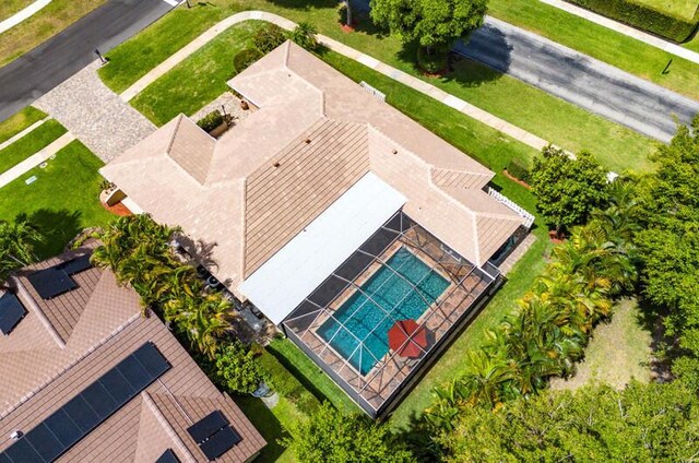 view from above of property