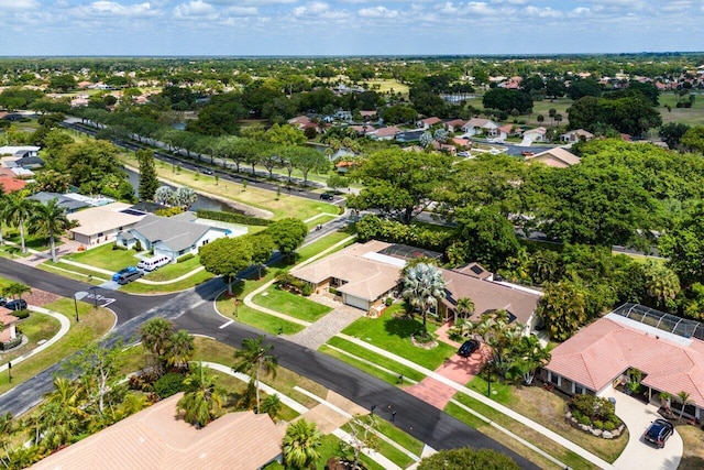 aerial view of residential area