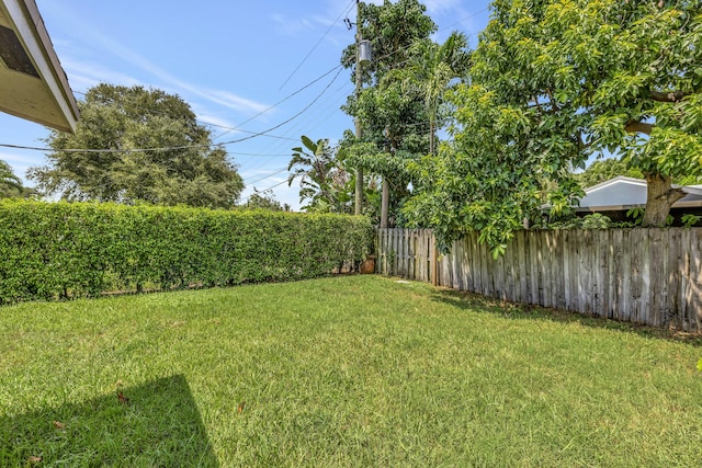 2211 NE 34th Ct, Lighthouse Point, FL 33064 - view of yard with a fenced backyard