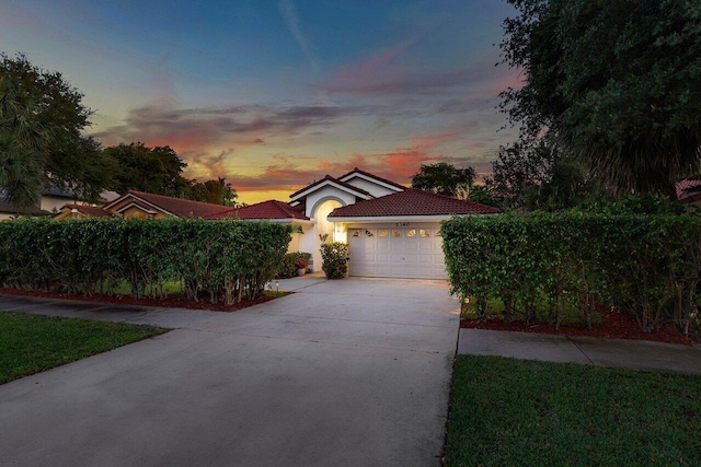 view of yard featuring driveway