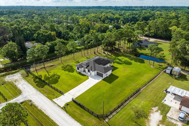 15744 68th Ct N, The Acreage, FL 33470 - aerial view with a view of trees, a rural view, and a water view