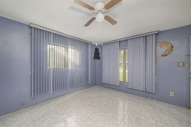 2008 Avenue Ave N, Fort Pierce, FL 34950 - unfurnished room featuring a ceiling fan and a textured ceiling
