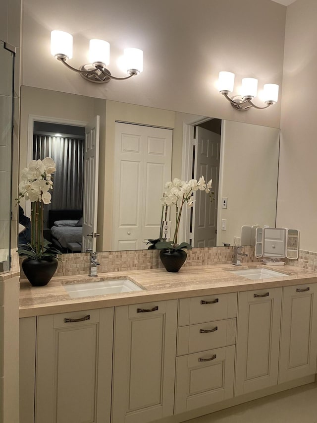 8481 NW 51st Ter, Doral, FL 33166 - bathroom with double vanity and a sink