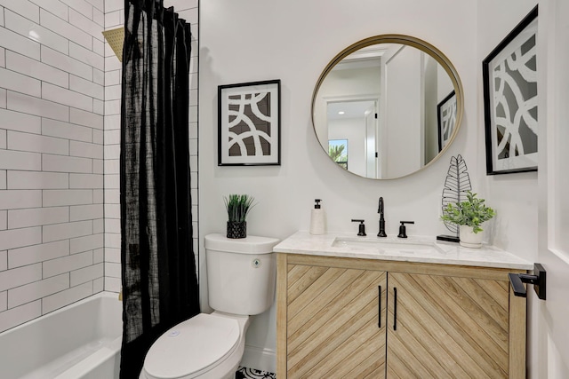 9387 Satinleaf Pl, Parkland, FL 33076 - bathroom featuring shower / bath combo, vanity, and toilet