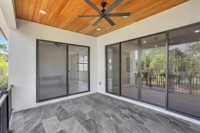 9387 Satinleaf Pl, Parkland, FL 33076 - view of patio featuring a ceiling fan