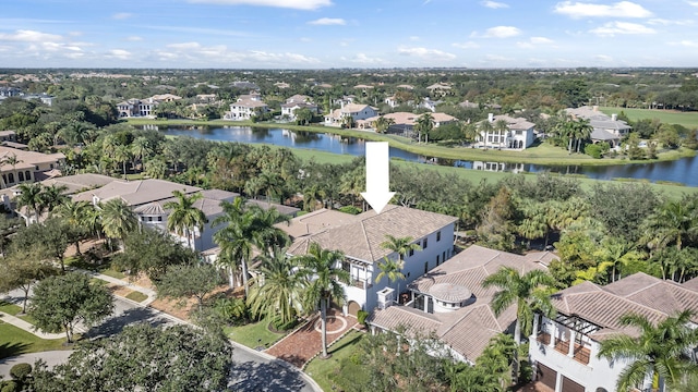 9387 Satinleaf Pl, Parkland, FL 33076 - birds eye view of property with a residential view and a water view