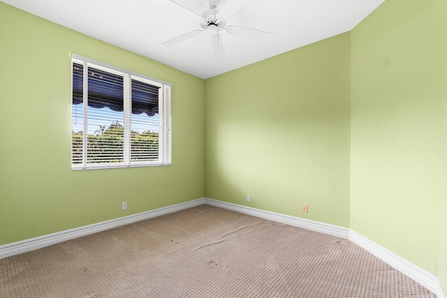 6346 San Michel Way, Delray Beach, FL 33484 - unfurnished room featuring baseboards, light colored carpet, and ceiling fan