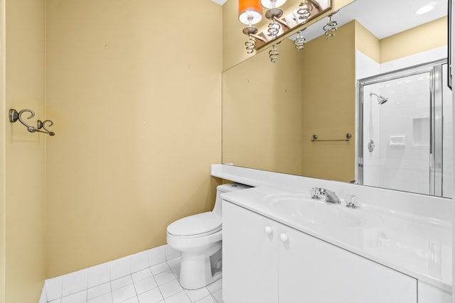 6346 San Michel Way, Delray Beach, FL 33484 - full bath with vanity, toilet, tile patterned flooring, and tiled shower