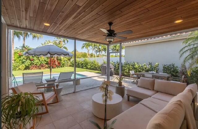 12624 Mallet Cir, Wellington, FL 33414 - sunroom / solarium with plenty of natural light