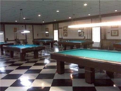 recreation room featuring pool table and tile patterned floors