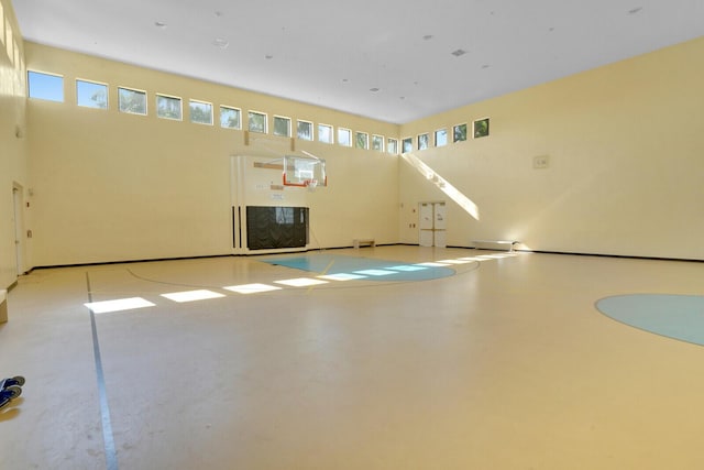 view of basketball court featuring basketball court