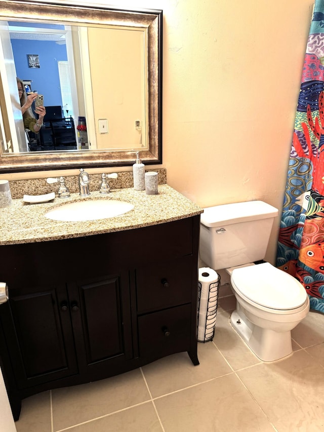3779 Carambola Cir N Unit 28102, Coconut Creek, FL 33066 - full bathroom with tile patterned floors, vanity, and toilet