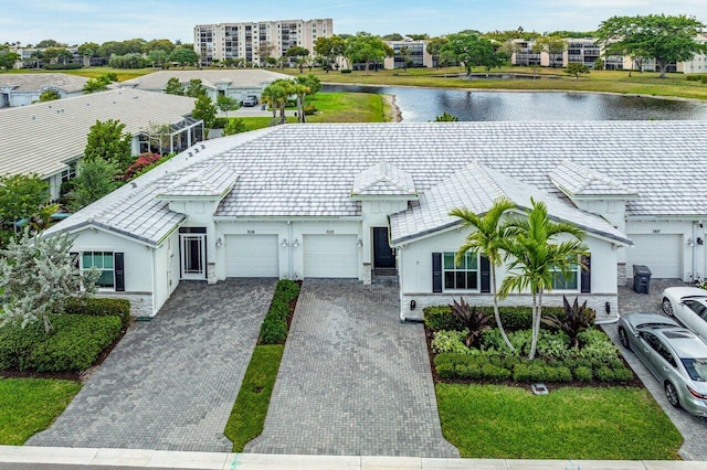 7113 Peters Ln, Delray Beach, FL 33446 - bird's eye view with a water view