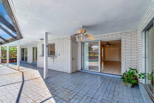 1746 W Terrace Dr, Lake Worth, FL 33460 - view of patio featuring ceiling fan