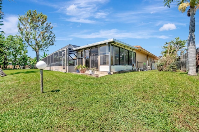 1746 W Terrace Dr, Lake Worth, FL 33460 - rear view of property with glass enclosure