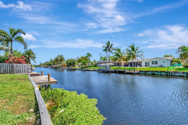 1746 W Terrace Dr, Lake Worth, FL 33460 - water view with a boat dock