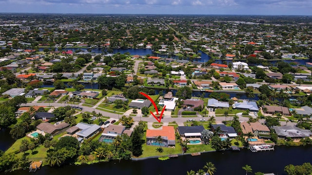 1746 W Terrace Dr, Lake Worth, FL 33460 - aerial view of property's location featuring a large body of water and nearby suburban area