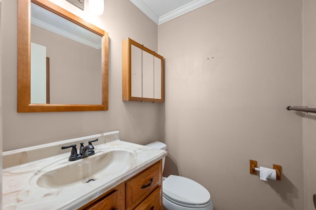 2050 Oleander Blvd Unit 3-206, Fort Pierce, FL 34950 - half bath with toilet, crown molding, and vanity
