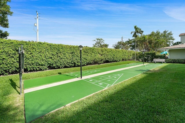 2809 Florida Blvd Unit 307, Delray Beach, FL 33483 - surrounding community with a lawn and shuffleboard