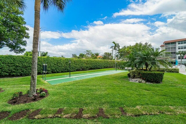 2809 Florida Blvd Unit 307, Delray Beach, FL 33483 - view of home's community featuring a yard and shuffleboard