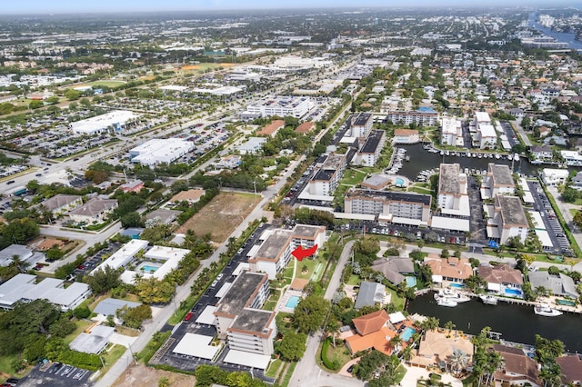 2809 Florida Blvd Unit 307, Delray Beach, FL 33483 - bird's eye view featuring a water view and a residential view