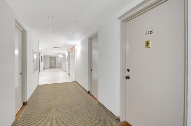 1502 S Lakeside Dr Unit 318, Lake Worth, FL 33460 - hallway featuring light colored carpet