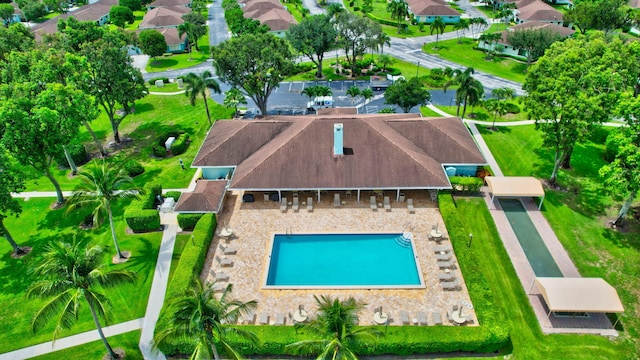 9805 Walnut Tree A Way Unit A, Boynton Beach, FL 33436 - drone / aerial view featuring a residential view
