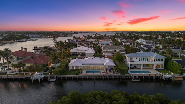 7 Inlet Cay Dr, Ocean Ridge, FL 33435 - drone / aerial view with a water view and a residential view