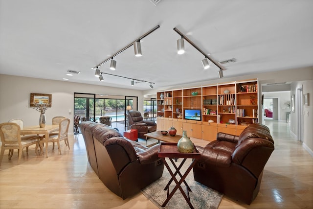 7 Inlet Cay Dr, Ocean Ridge, FL 33435 - living area with baseboards, light wood finished floors, and visible vents