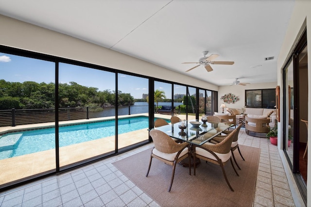 7 Inlet Cay Dr, Ocean Ridge, FL 33435 - sunroom / solarium featuring visible vents
