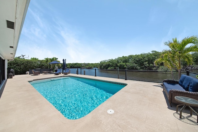 7 Inlet Cay Dr, Ocean Ridge, FL 33435 - view of swimming pool with a patio and a fenced in pool