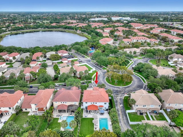 8086 Bautista Way, Palm Beach Gardens, FL 33418 - aerial view with a water view and a residential view