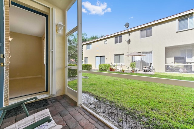 3119 N Evergreen Cir, Boynton Beach, FL 33426 - view of unfurnished sunroom