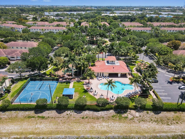 3119 N Evergreen Cir, Boynton Beach, FL 33426 - bird's eye view of a pool