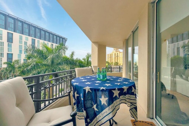 view of balcony