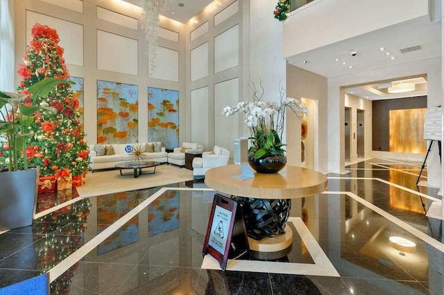 lobby featuring visible vents