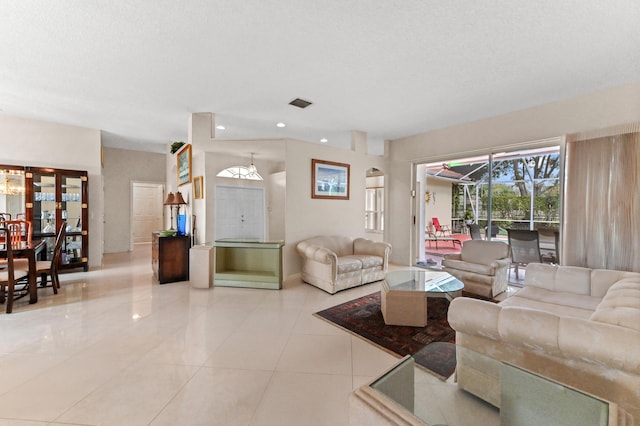 4346 Danielson Dr, Lake Worth, FL 33467 - living room with recessed lighting and light tile patterned floors