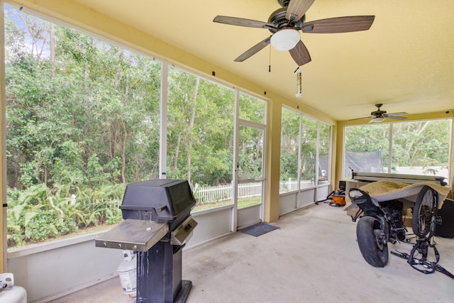 6102 NW Painted Bunting Ct, Port Saint Lucie, FL 34986 - sunroom / solarium with ceiling fan