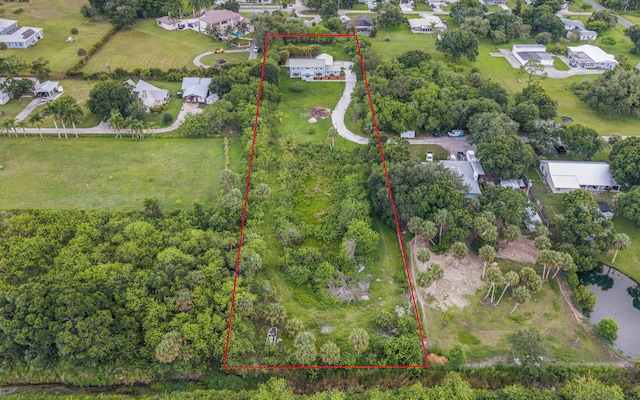 6008 S Citrus Ave, Fort Pierce, FL 34982 - aerial perspective of suburban area with property boundaries highlighted