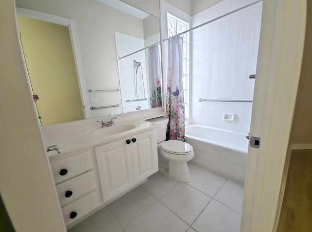 10902 SW Blue Mesa Way, Port Saint Lucie, FL 34987 - bathroom featuring vanity, tile patterned flooring, and shower / bath combo
