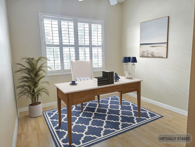 10902 SW Blue Mesa Way, Port Saint Lucie, FL 34987 - home office featuring healthy amount of natural light and wood finished floors