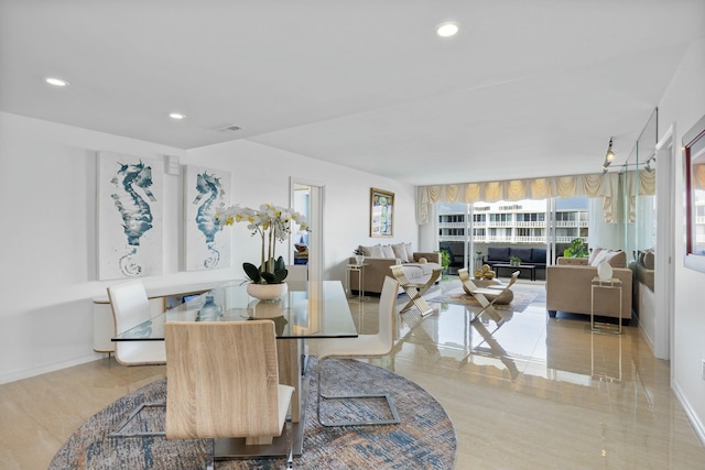 2773 S Ocean Blvd Unit 407, Palm Beach, FL 33480 - dining space featuring recessed lighting