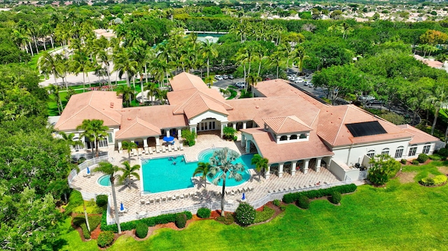birds eye view of property