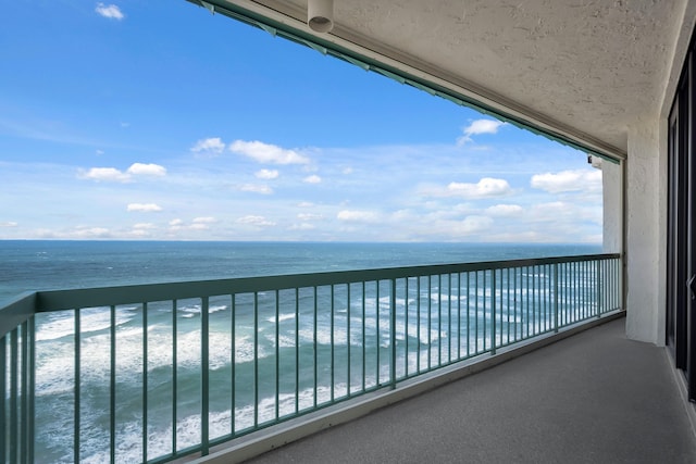 9900 S Ocean Dr Unit 1601, Jensen Beach, FL 34957 - balcony featuring a view of the beach and a water view